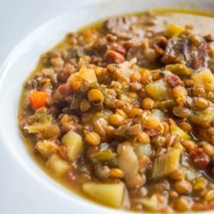 Healthy Fiber-Rich Yam and Lentil Curry Recipe