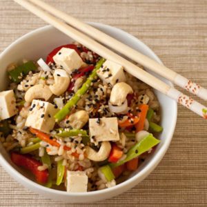 Gluten Free Asian Rice Bowl Salad