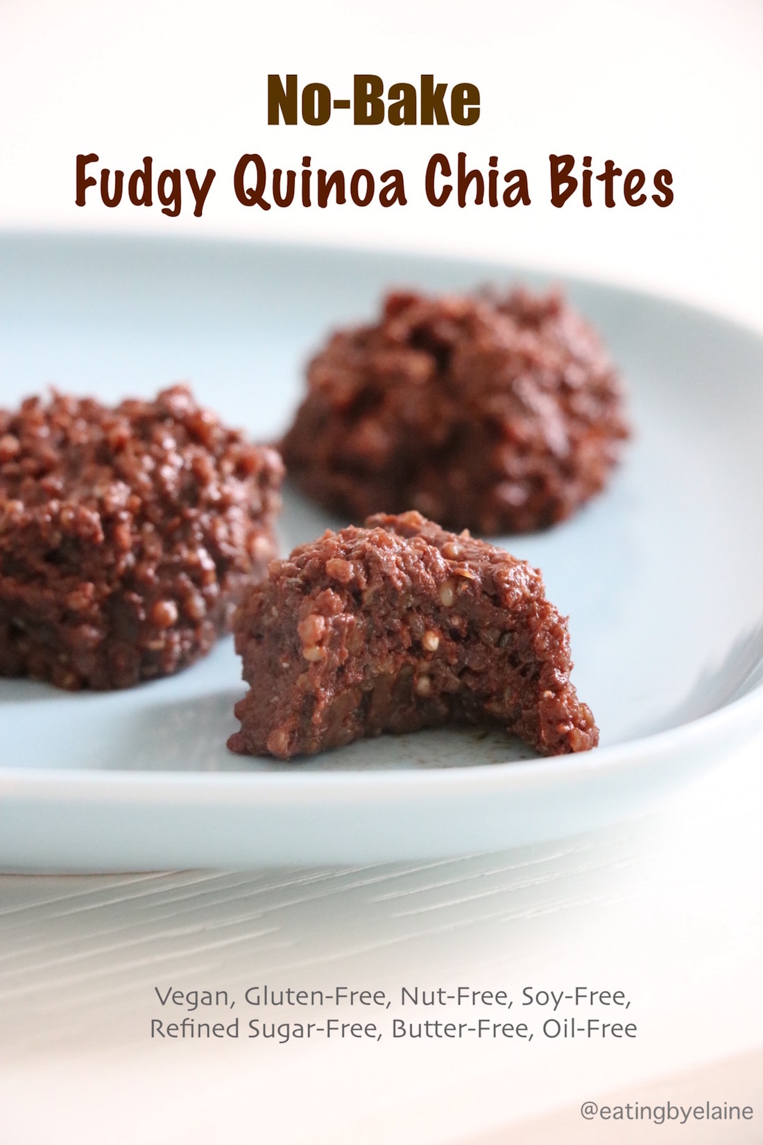 Healthy Chia Seed Recipes - Fudgy Quinoa Chia Bites