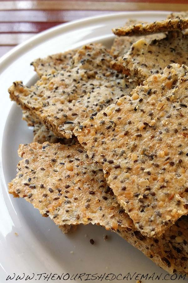 Healthy Chia Seed Recipes - Grain Free Chia Crackers