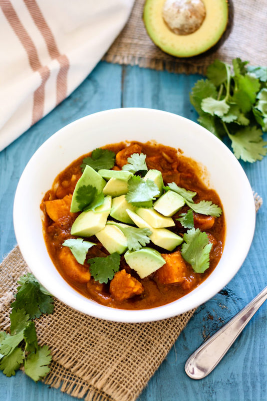 Healthy pumpkin recipe – Sweet potato black bean pumpkin chili